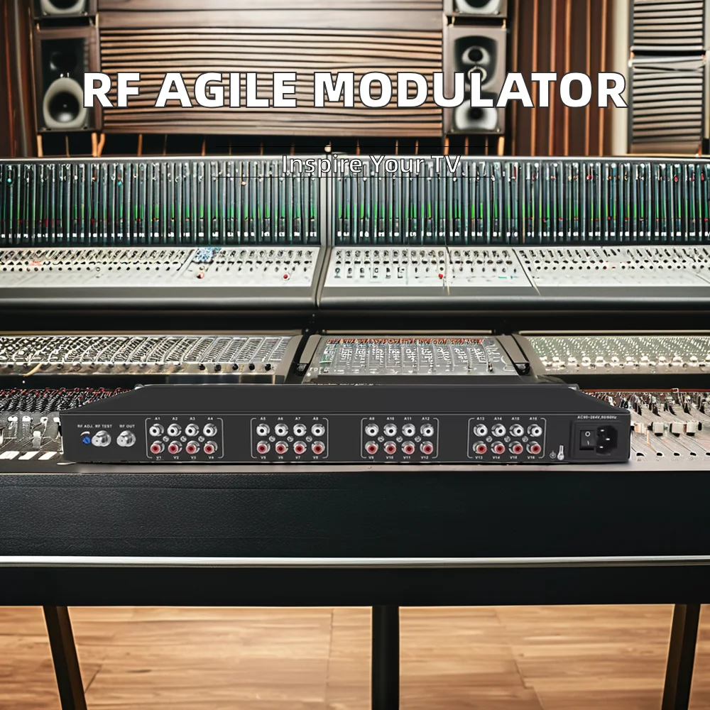 Аналоговый модулятор 16-в-1 для использования в отеле преобразование 16 видео и