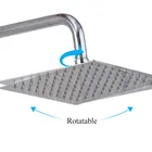 Хромированная насадка для душа из нержавеющей стали 304, 6-12 дюймов, крепление на стену