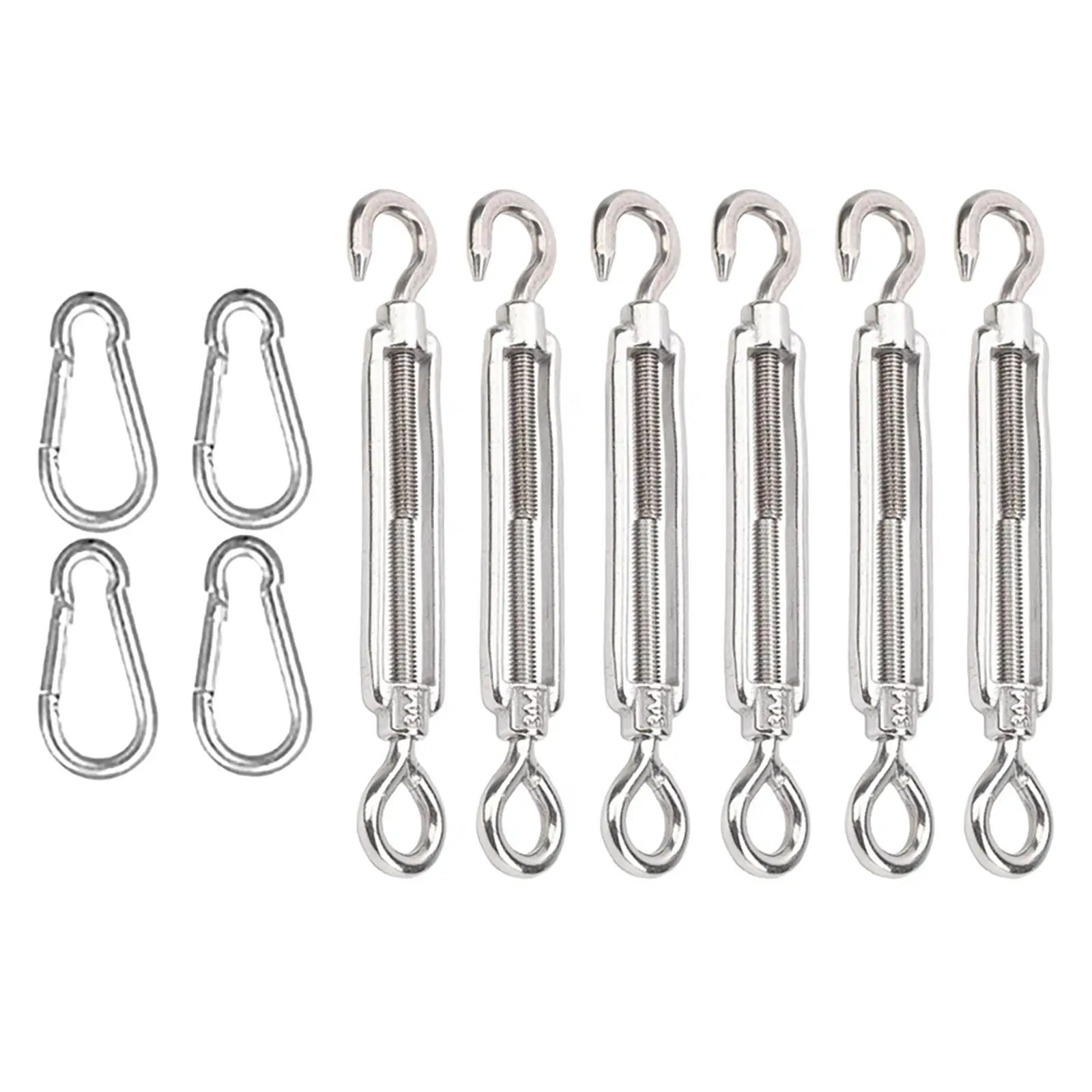 

Turnbuckle Tension Hook Snap Hooks Installation for Wire Rope Tension Garden
