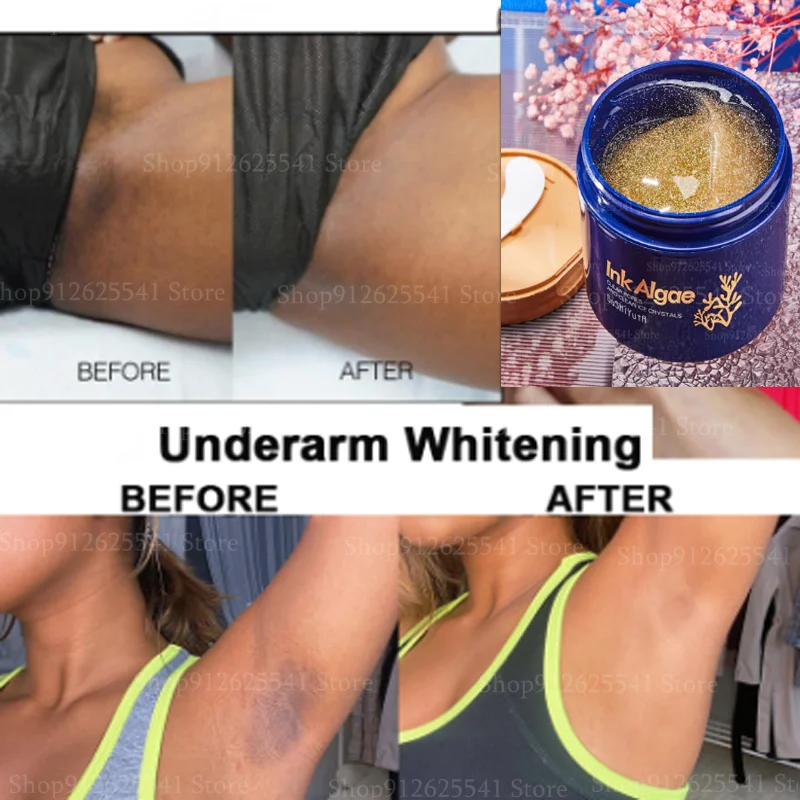 

Body Whitening Scrub Deep Sea Algae Gel Cleansing Cream Private Parts Underarm Bleaching Butt Knee Intimate Dark Remove Melanin