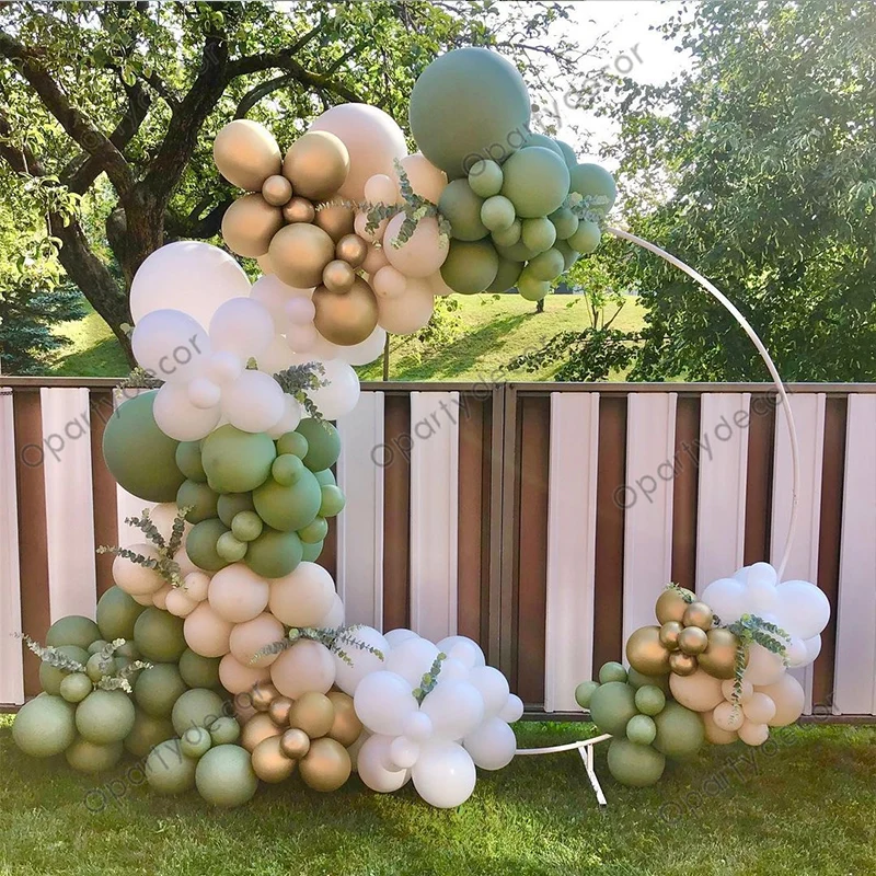 

136Pcs Cream Peach Balloons for Wedding Anniversary Balloon Decoration Birthday Party Baby Shower Supplies New Year Decor