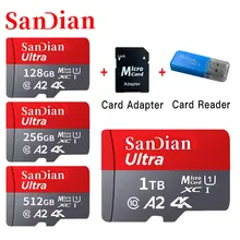 Original 1TB Micro TF SD Card 128GB Flash Class 10 SD Card 256GB Memory Card 512GB Memorycard For Phone/Cameras /MP3/MP4