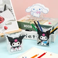 anime sanrio pen container cinnamoroll accessories kawaii beauty cartoon cute pencil case desktop storage toys for girls gift