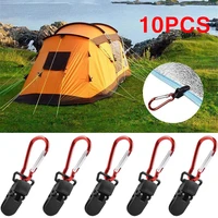 10pcs hook plastic windproof clamp set survival grommet tent clips buckle awning tarp fixed outdoor camping tent accessories