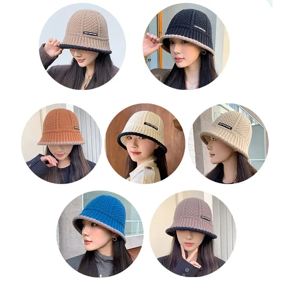 

Шляпа в стиле ретро для осени и зимы, фетровая шляпа, универсальная теплая вязаная шапка, утепленная непромокаемая женская шапка для бассейна