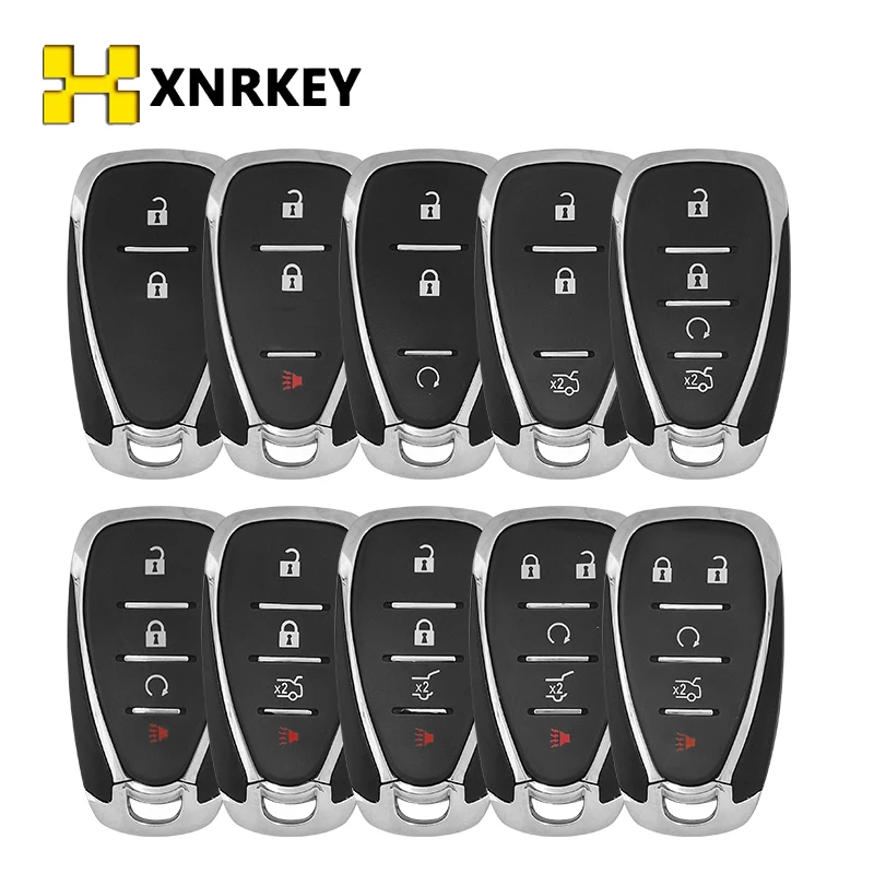 

XNRKEY Smart Remote Key Shell Case Fob for Chevrolet Chevy Camaro Cruze Malibu 2016 2017 2018 2019 2020 2/3/4/5 Button Key Cover