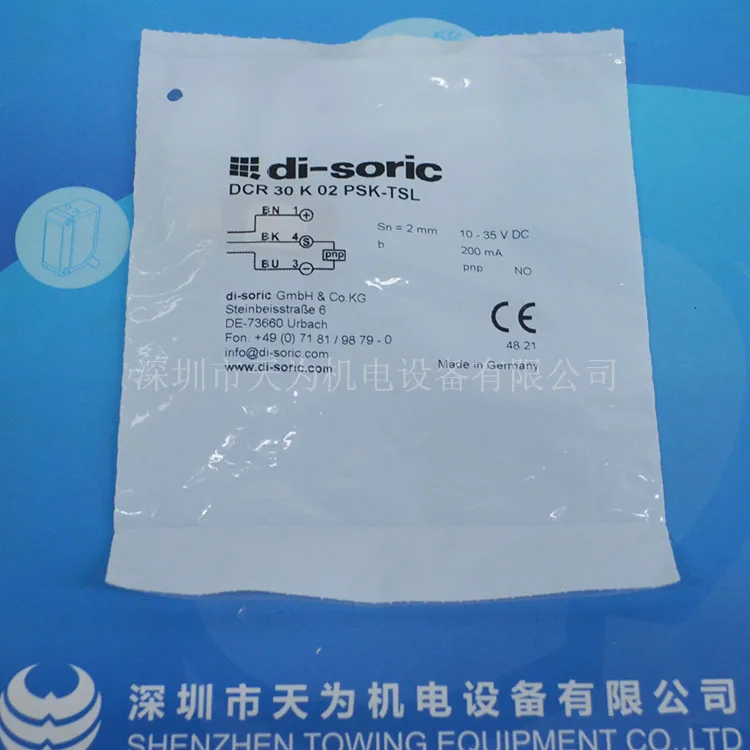 Импортный DCR 30K 02 PSK-TSL немецкий Di-soric Desorui Индуктивный бесконтактный переключатель