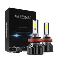 2pcs car led headlight h7 led h4 h11 auto bulb led h8 hb4 hb3 9005 9006 h1 12000lm mini turbo led lamp fog lights 6000k 12v