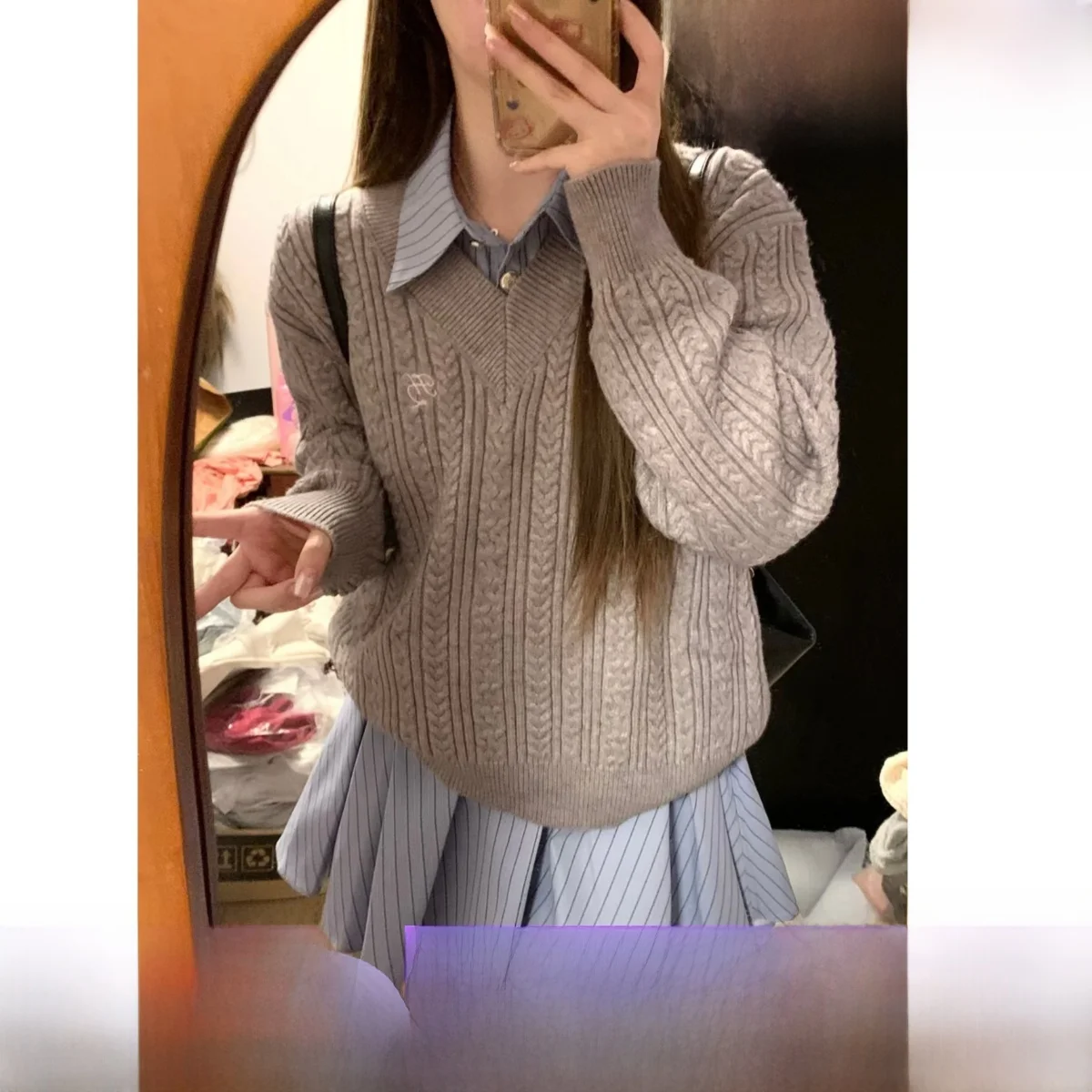 H2an Studio оригинальное облегающее талию платье-рубашка с длинными рукавами Pure Desire