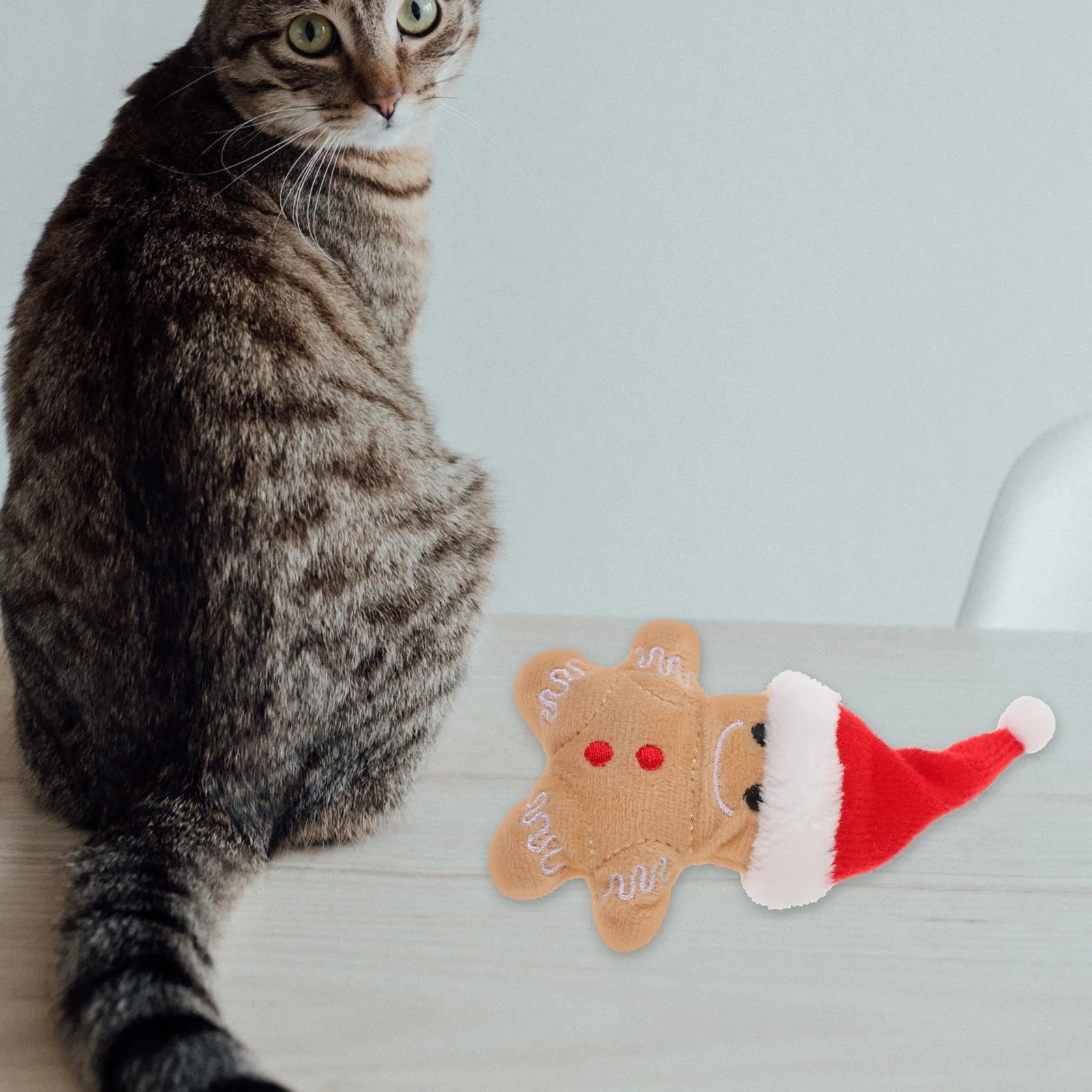 Плюшевая игрушка для собак игрушки котят кошачья мята пряничный человечек в