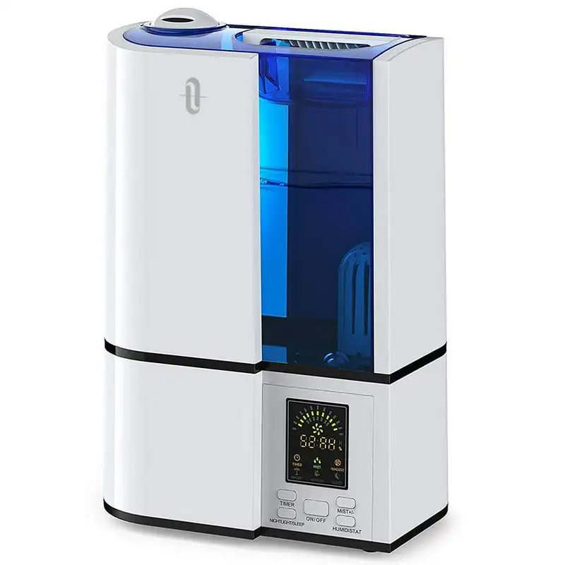 

4L Ultrasonic Cool Mist Humidifier with 360° Nozzle for Middle Room, White