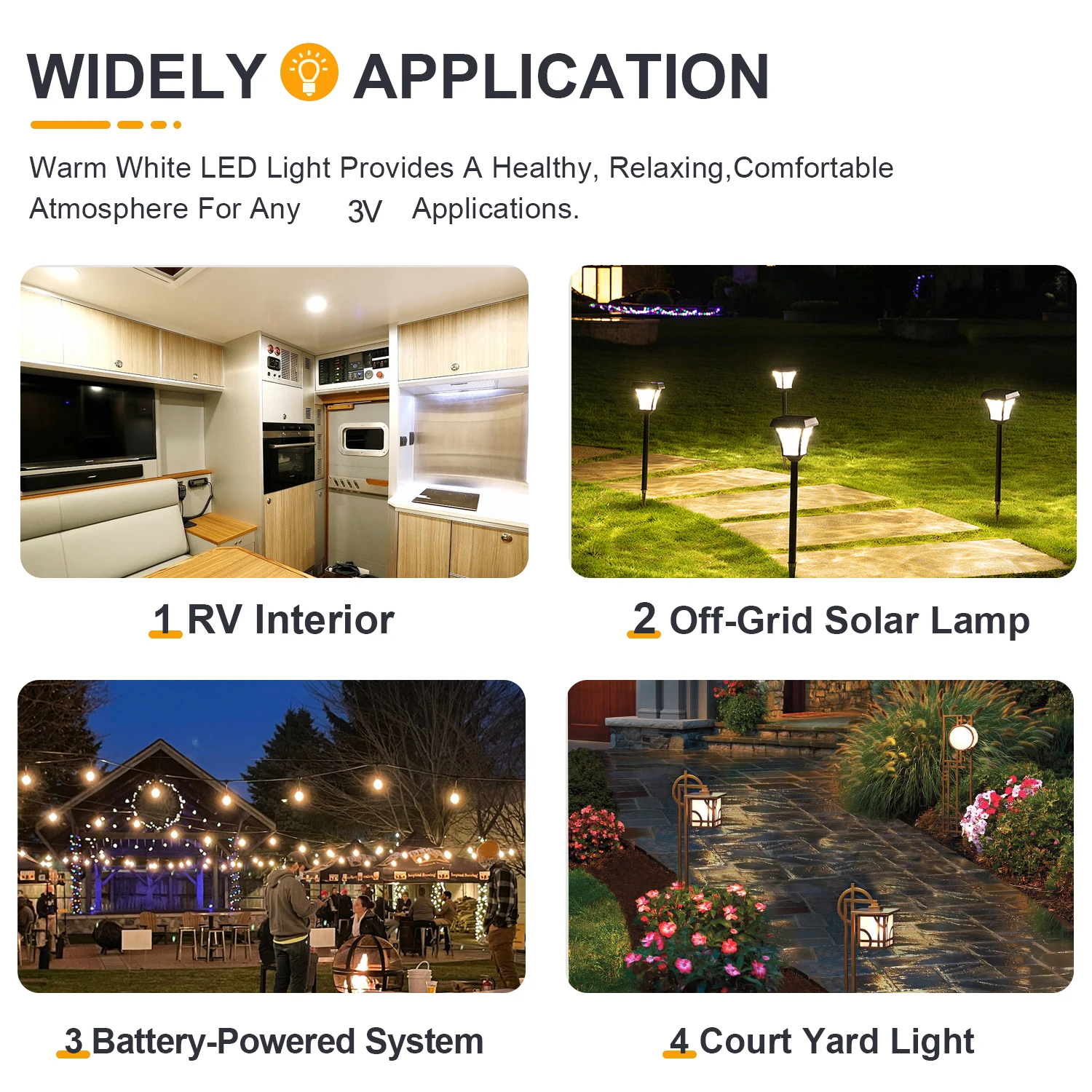 Низковольтные светодиодные фонари ST38 E12 1 Вт постоянного тока 3 В Пластиковые