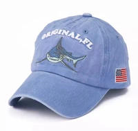 shark american flag men baseball cap cartoon animal snapback hat hip pop casual usa hat retro trucker hat
