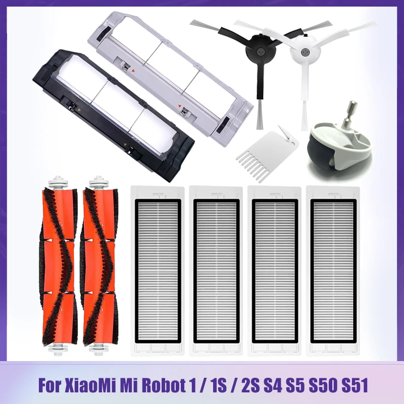 

Hepa Filter Main Side Brush Parts For XiaoMi Mi Robot 1 / 1S / 2S SDJQR01RR SDJQR02RR SDJQR03RR Roborock S4 S5 S50 S51 Cleaner