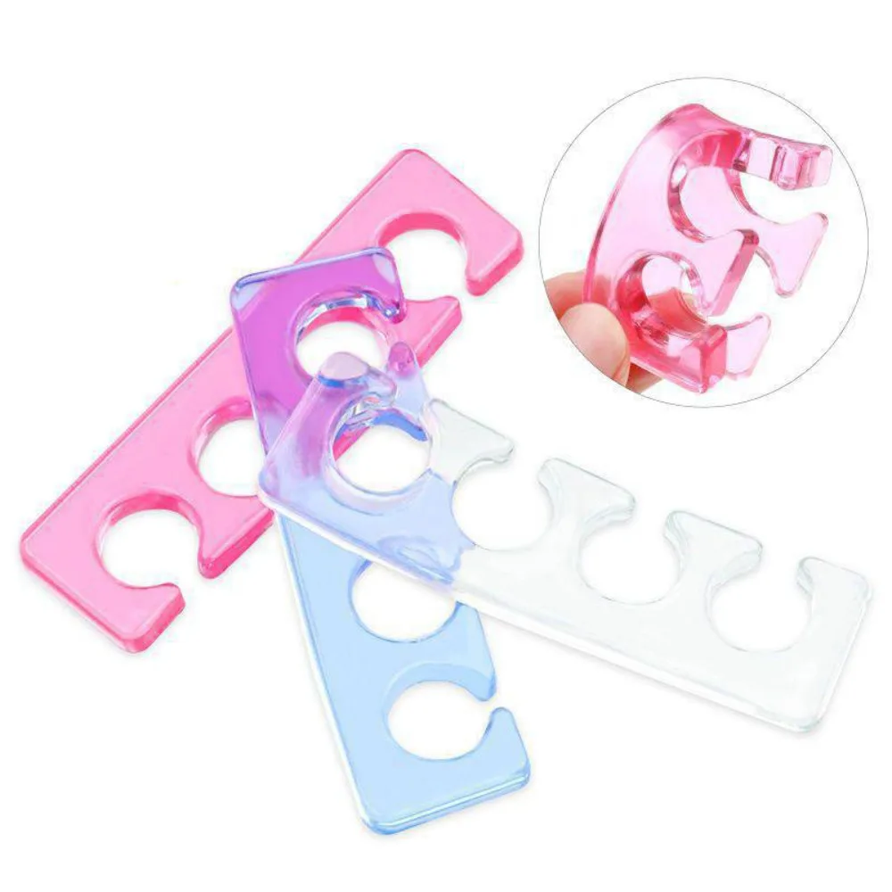 

1Pair Silicone Toe Finger Separator for Nail Art Practice Manicure Pedicure Divider Holder Gel UV Polish Tools Foam Nail Tools