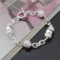 womens 925 stamp round geometry bangles bracelets fashion wedding party luxury quality jewelry gift 2022 new