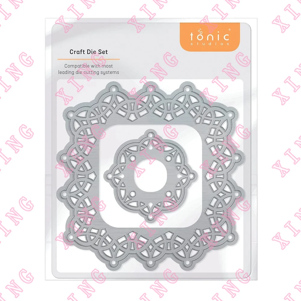 

New Gothic Square Die Set Metal Cutting Dies Scrapbook Paper Decoration Embossing Template Diy Greeting Card Handmade Craft Mold