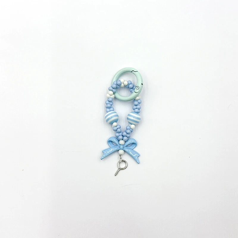 1 шт. красочная цепочка для телефона с бантом арахисовые бусины браслеты брелок