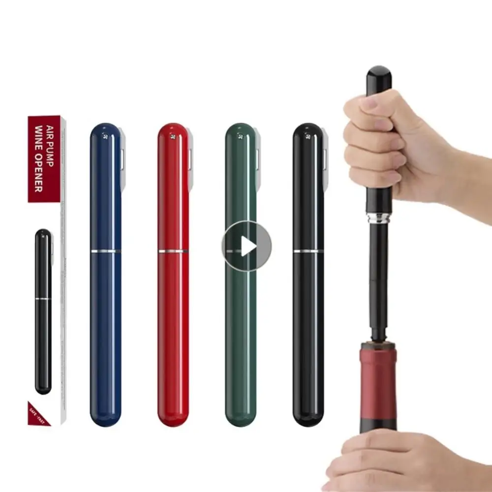 

Air Pump Wine Bottle Opener With Foil Cutter Easy-Open Portable Travel Wine Corkscrew Handheld Wine Cork Remover Kitchen Gadgets
