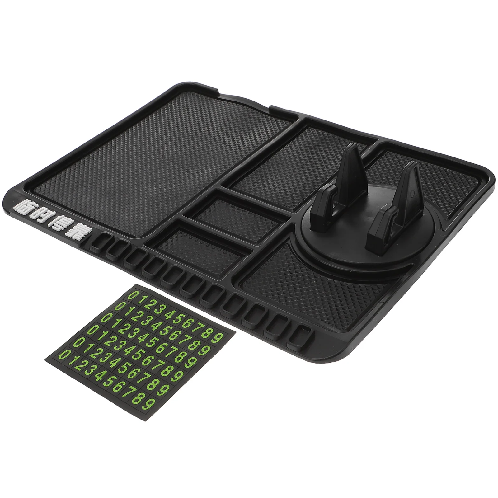 

Car Mat Dashboard Pad Holder Anti Non Dash Panel Instrument Multifunctinal Skid Number Bracket Temporary Parking Storage Sticky