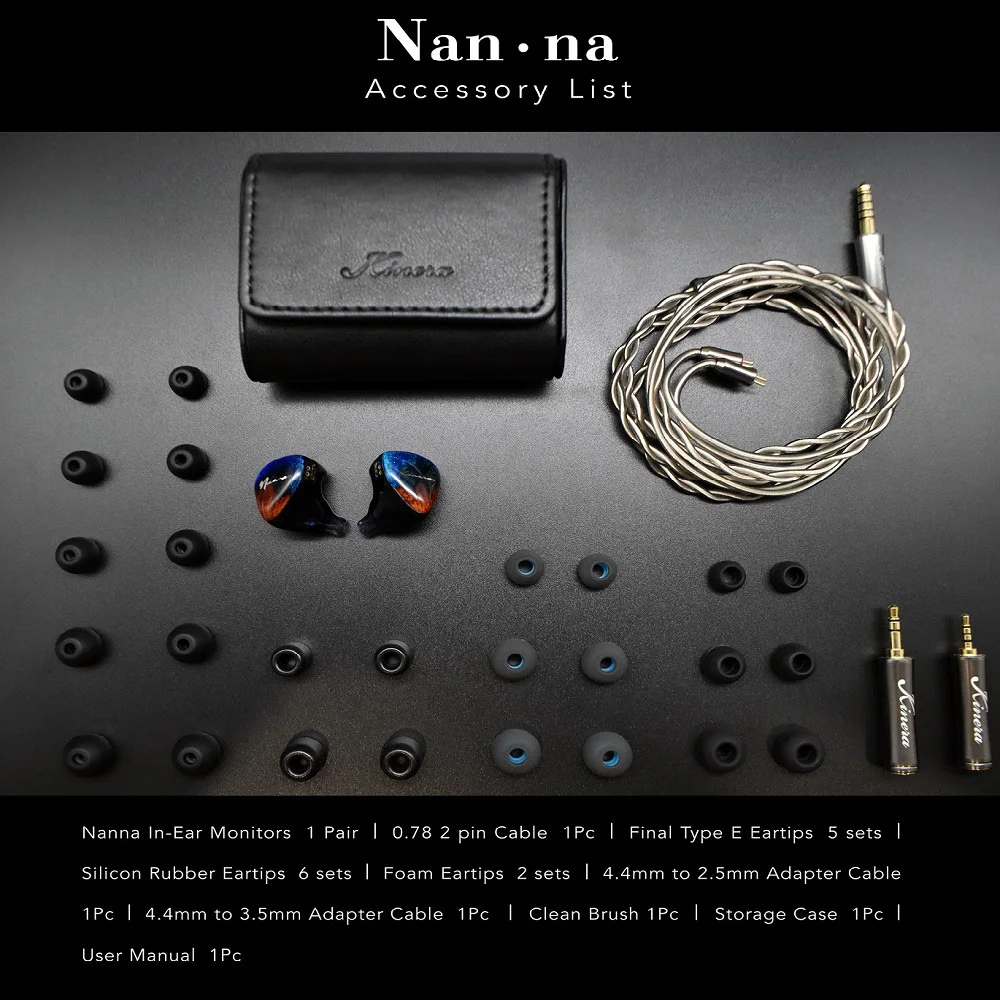 Kinera Imperial Nanna 2.0 Pro 2EST+1DD+1BA Наушники-вкладыши Hi-Fi DJ Монитор Наушники 2 5 мм 3 Адаптер 0 78