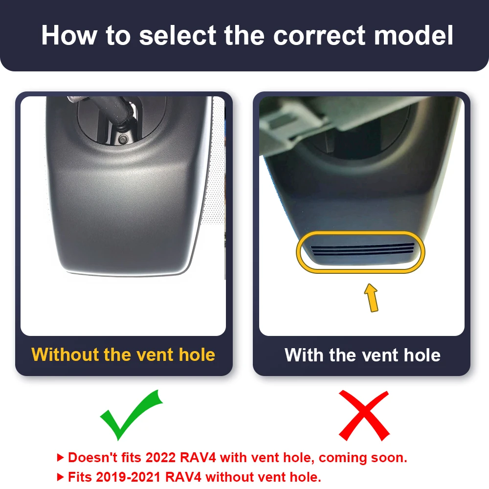 $168.00 Dash Cam for Toyota Rav4 5th Gen Venza 2019 2020 2021,FITCAMX 4K UHD Car DVR for Harrier 2021,Front and Rear Car Video Recorder