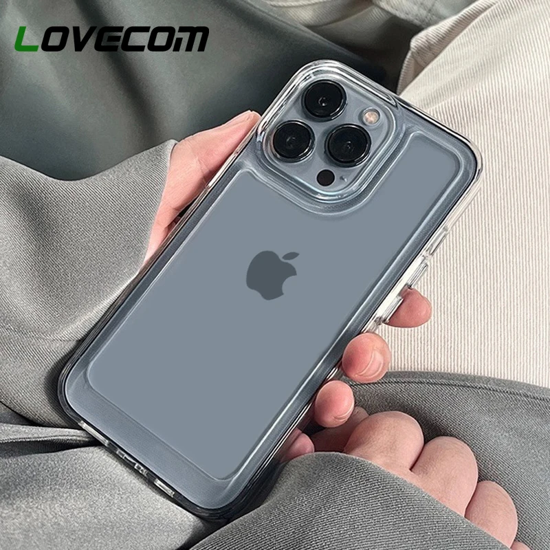 

Роскошный акриловый прозрачный чехол для iPhone 11 12 13 Pro Max Mini X Xs Max Xr 6S 7 8 Plus SE 2020, кристально прозрачный чехол, жесткий бампер