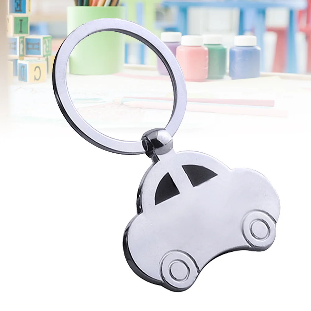 

Beetle Car Keyring Metal Keychain Cool Car Keyring Purse Bag Pendant Decoration Creative Gift Keyfob (Silver)