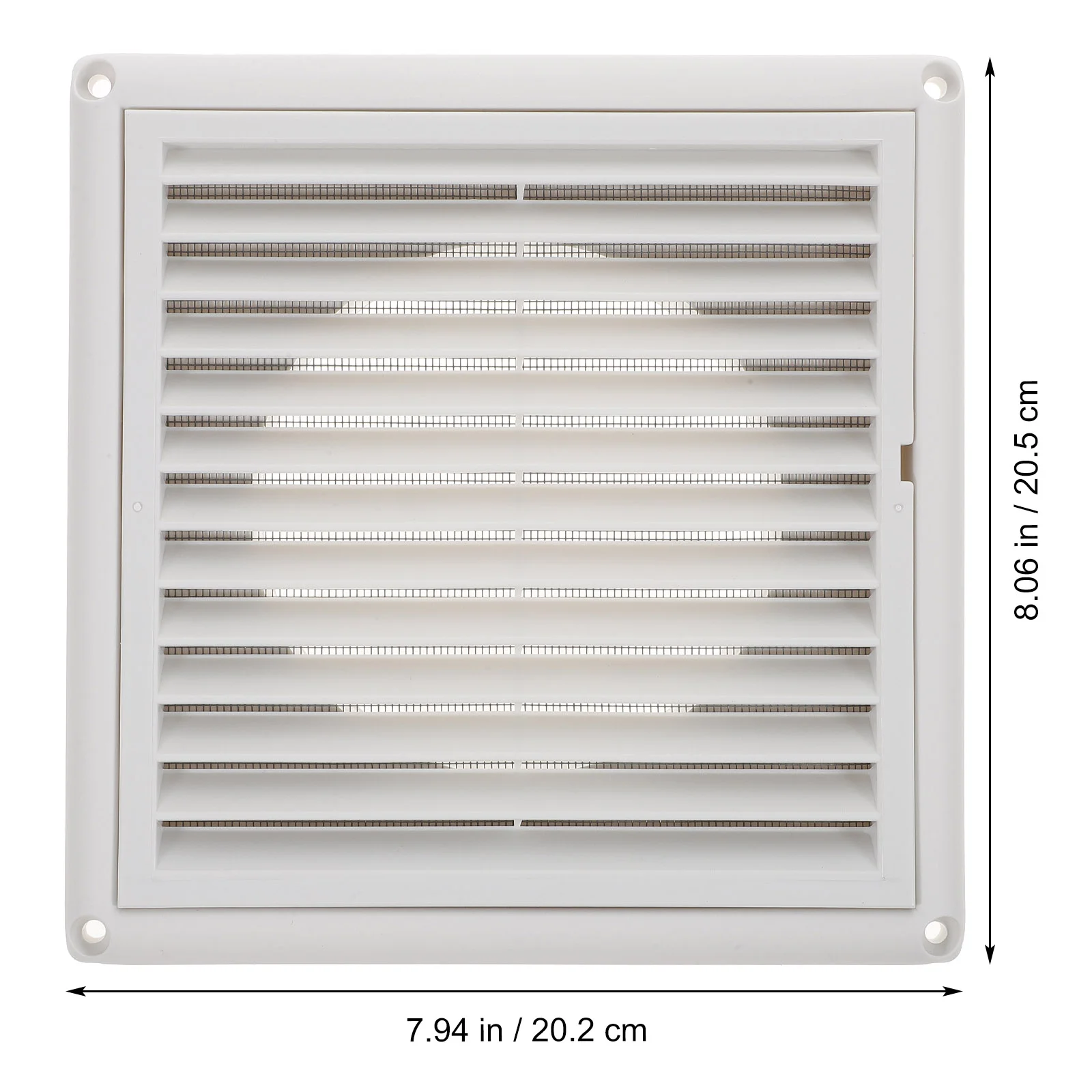 

Air Conditioner Deflector Ceiling Grid Floor Vent Deflectors Cover Hole 20.5X20.2X3.8CM Furnace White Pp