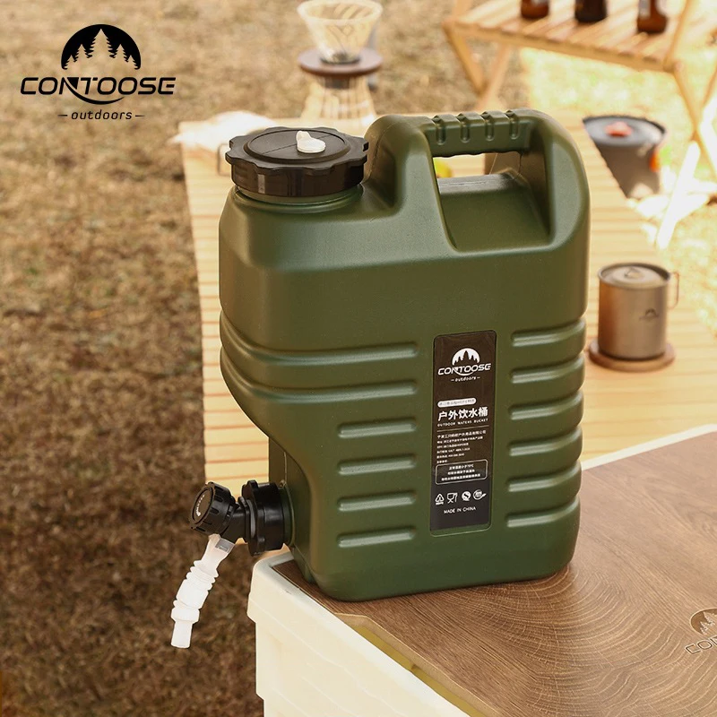

5/7.5/8/10/12/18L Capacity Outdoor Water Bucket Portable Driving Wateater Bucket Portable Tank Container with Faucet for Camping