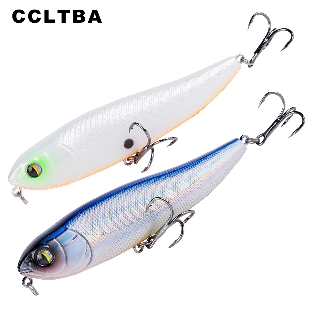 

CCLTBA 10cm 14.5g Topwater Bass Lure Hard Wobbler Pencil Bait Walking the Dog Fishing Lures Shallow Bait for Fishing