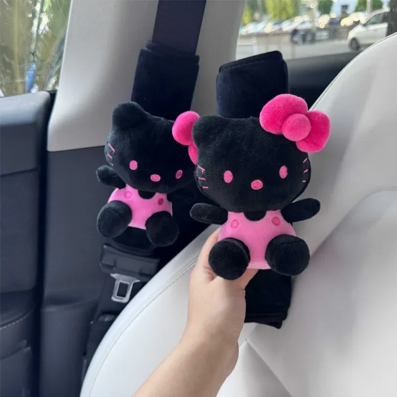 Чехол для автомобильного поворотного ремня безопасности с аниме HelloKittys плюшевая
