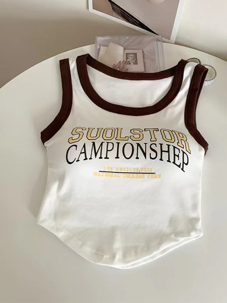 Майка женская с надписью Модный корейский бюстгальтер со встроенными цветными