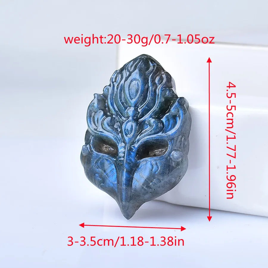 1 шт. маска из натурального лабрадорита статуя случайный кристалл целебный