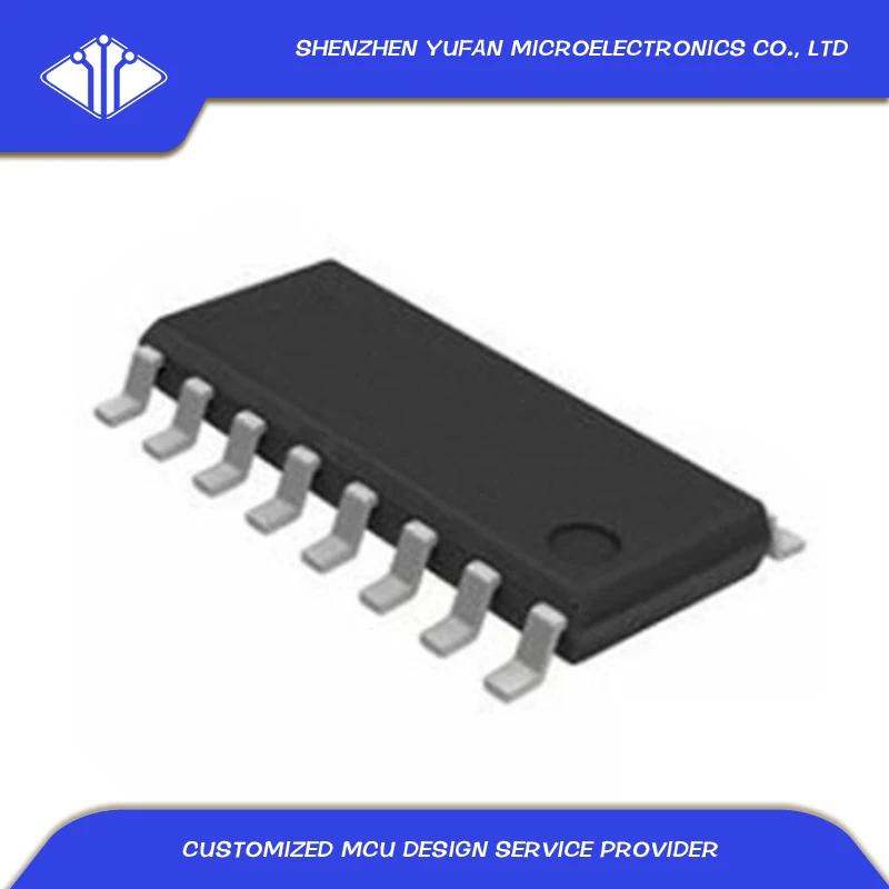 Original 10pcs/Lot Microcontroller Chip 8-bit MCUs OTP IC YF55ED SOP16 with Built-in LDO 2 IN 1 Low Dropout Regulator