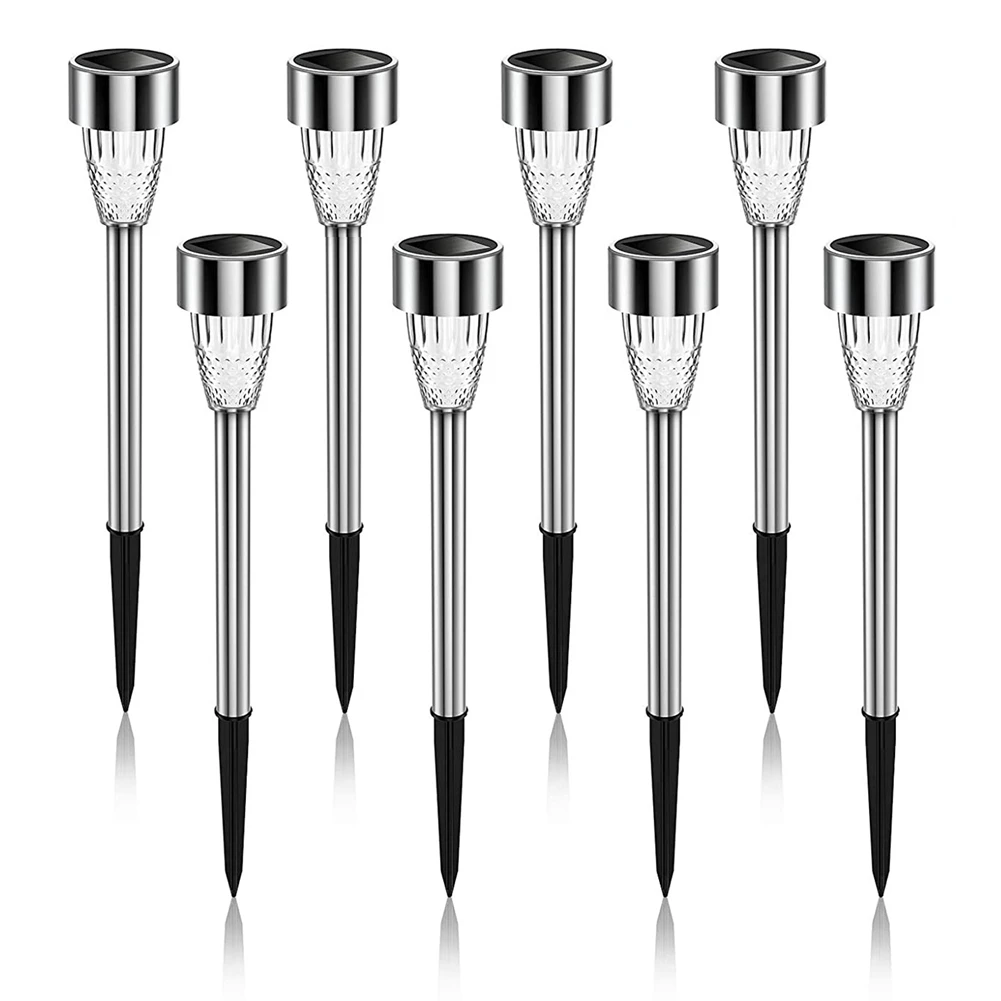 

Ultra Bright Solar Lights Outdoor Waterproof 8 Pack Solar Outdoor Lights Auto On/Off LED Garden Lights Cool White