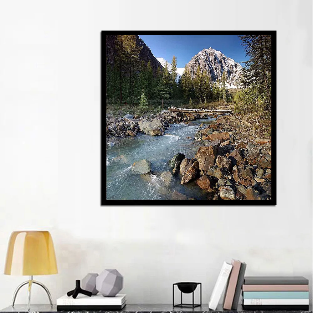 

5D DIY River And Woods Diamond Painting Square Round Rhinestone Hobby Crafts Mosaic Handmade Gifts Cross Stitch Home Decoration