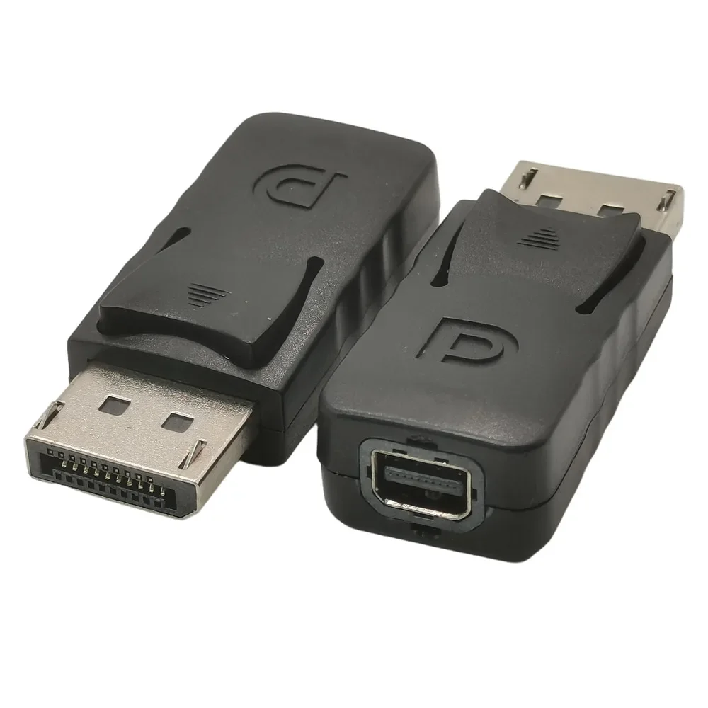 Чёрный ABS-порт дисплея DP штекер-мини-порт DisplayPort гнездовой конвертер Кабельный