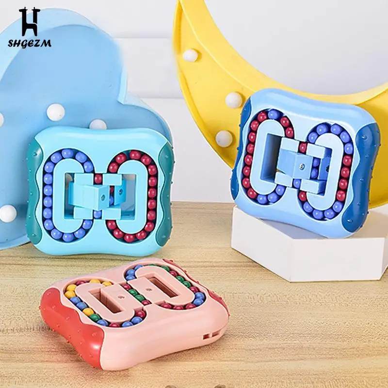 

Children Adults Intelligence Puzzles Games Learning Montessori Educational Toys Rotating Magic Bean Fingertip Toys For Kids Gift