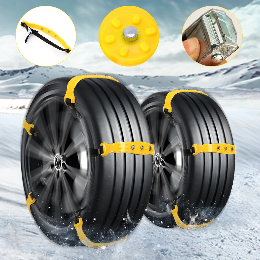 

Car Winter Tire Nonskid Chain Tyre Chain Antiskid Belt Wheel Cable Snow Chain For Most Car SUV VAN Wheel Outdoor Emergency