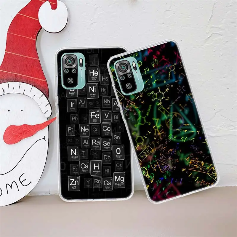 Чехол для телефона с формулой химической математики Xiaomi Poco X3 NFC X4 F4 GT M3 M4 M5 M5S X7 X5 X6