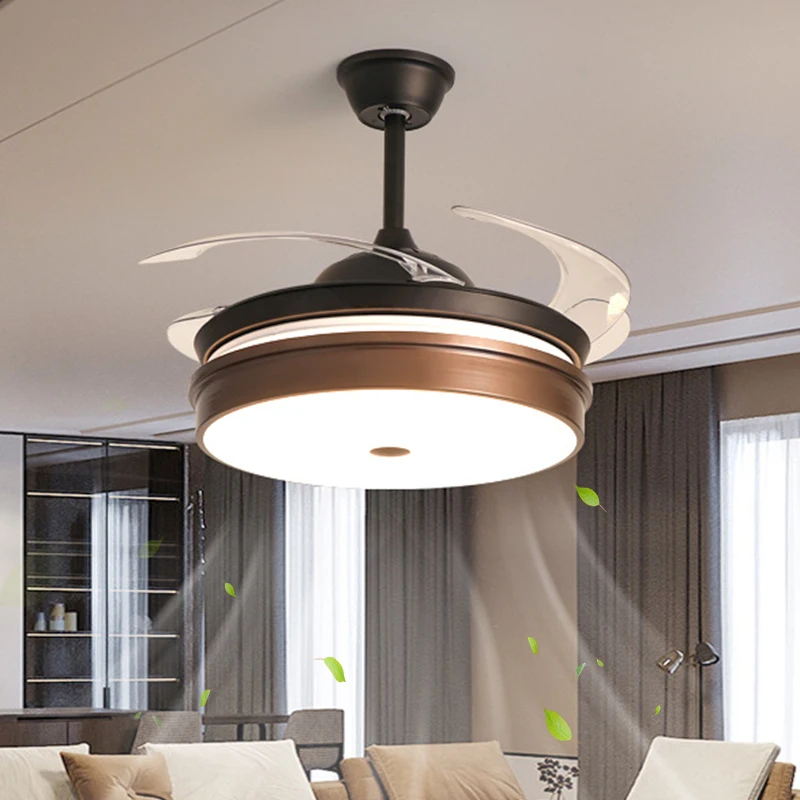 

Невидимый потолочный вентилятор светильник простой скандинавский домашний инвертор для гостиной и спальни тихий электрический вентилятор один большой вентилятор
