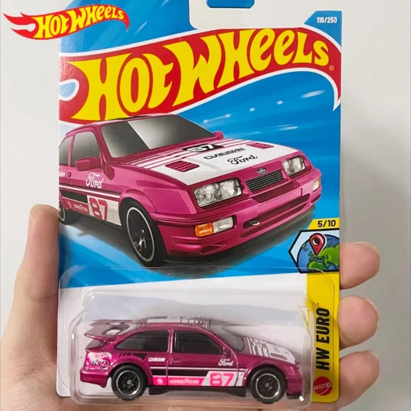 Фото Коллекционная серия Hot Wheels Super Treasure Hunt 2026E: Модель Ford Sierra Cosworth (87) из литого сплава, коллекционные машинки-сюрпризы №1