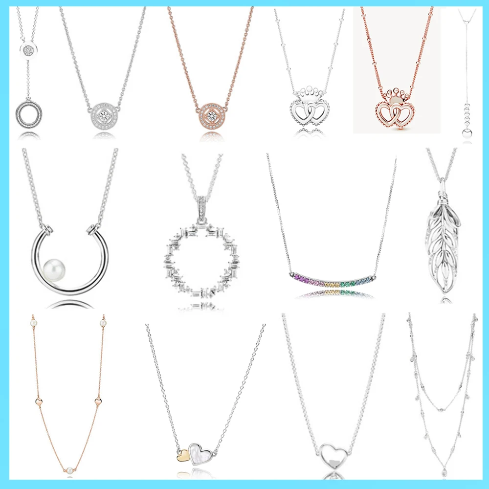 

Женское ожерелье из серебра 925 пробы, с кристаллами