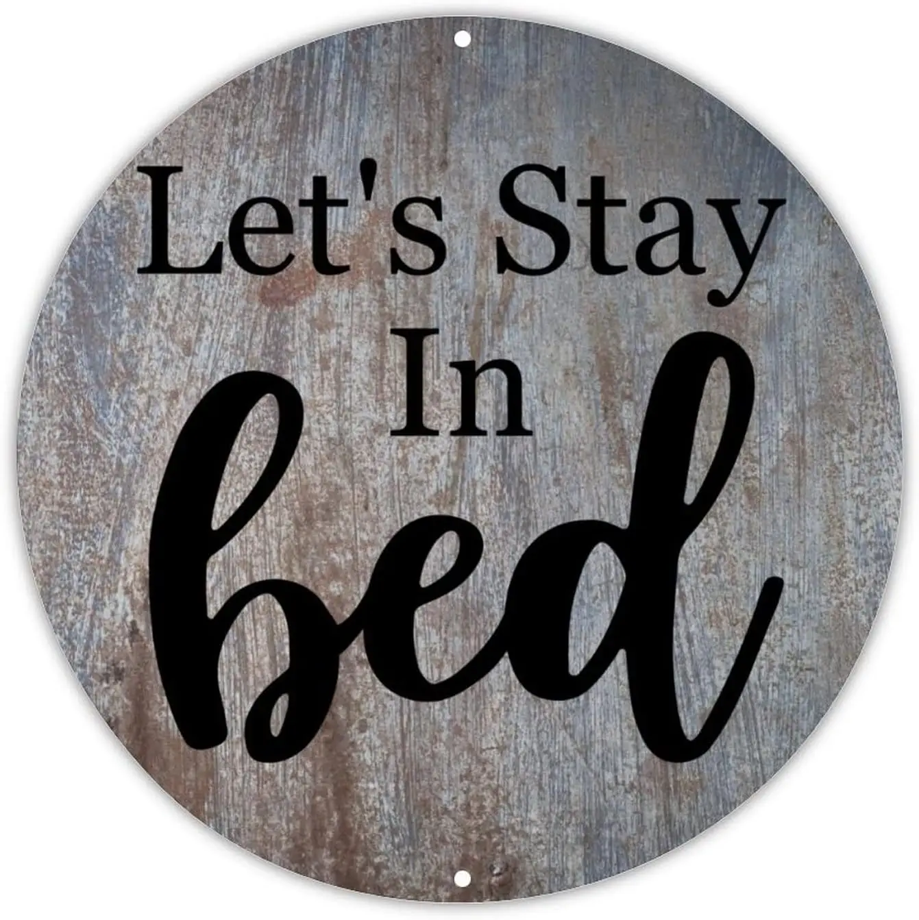 Деревенский шикарный настенный художественный металлический знак Let's Stay in Bed