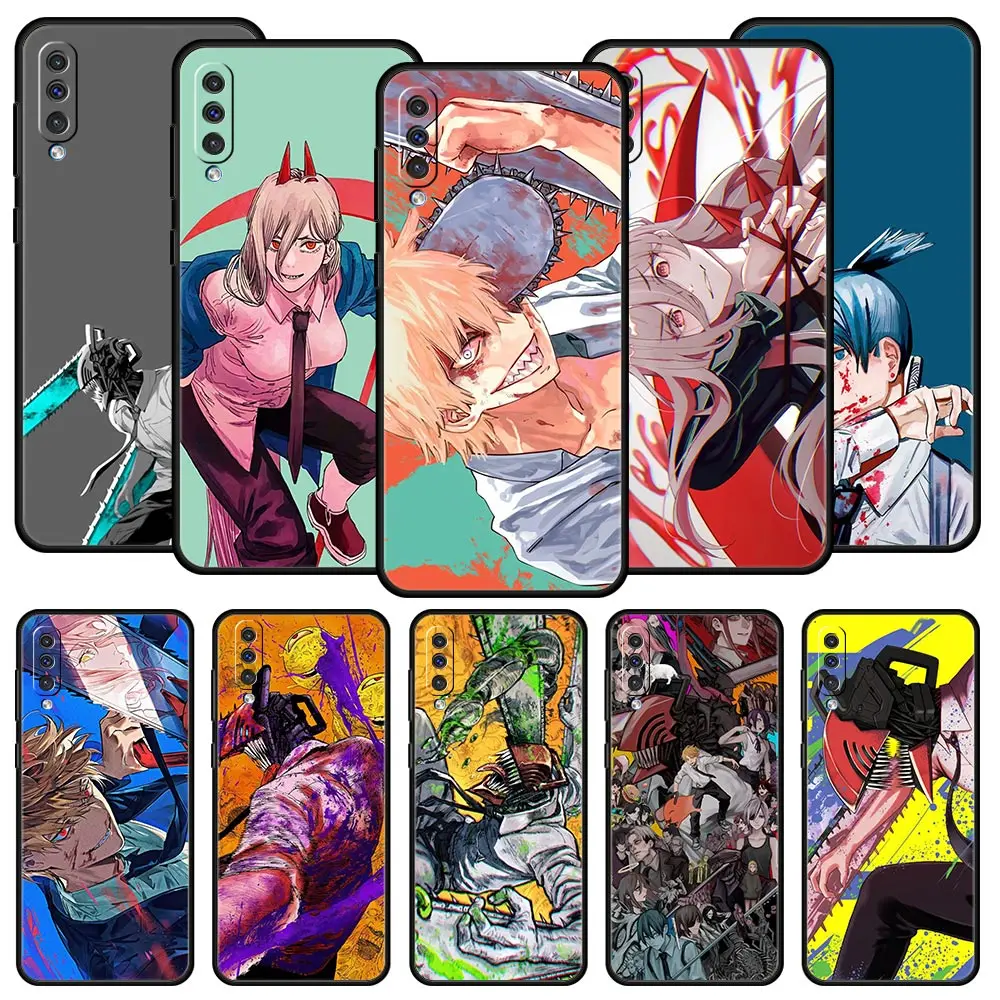 Chainsaw Man Pochita Denji Phone Case For Samsung Galaxy A12 A32 A50 A70 A20E A20S A10 A10S A22 A40 A42 A52 5G A02S A04s Cover