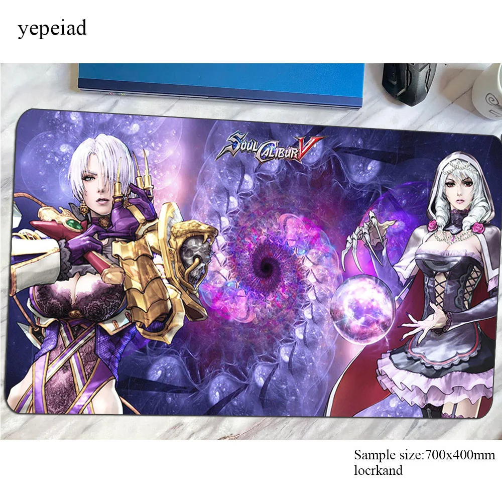 Коврик для мыши Soul Calibur, геймерский игровой коврик для мыши с замком по краю, большой аксессуар для ноутбука, киберспортивный коврик для ноутбука, эргономичный коврик для мыши (art.: 3920d034cbd89) - 3920d034cbd89