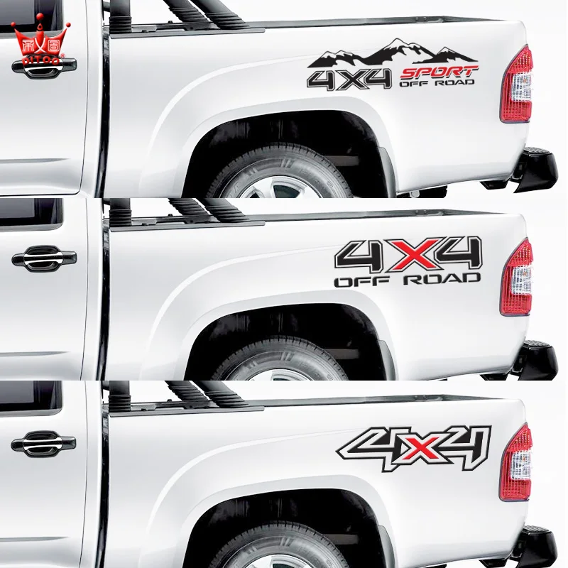 

4X4 Off Road Sport Style Car stickers,Die cut Reflective Vinyl Vehicle Film Truck Stickers For D-Max /Ford/Lada/Rav4 Decoration