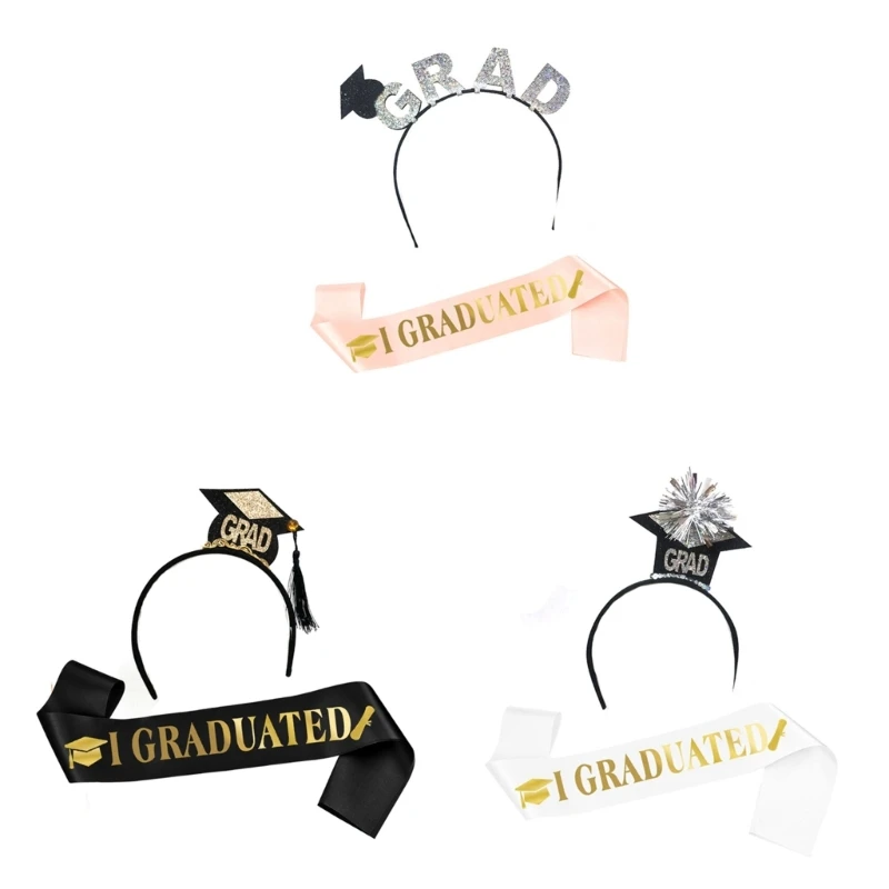 

Повязка на голову с ремешком на плечо для выпускного