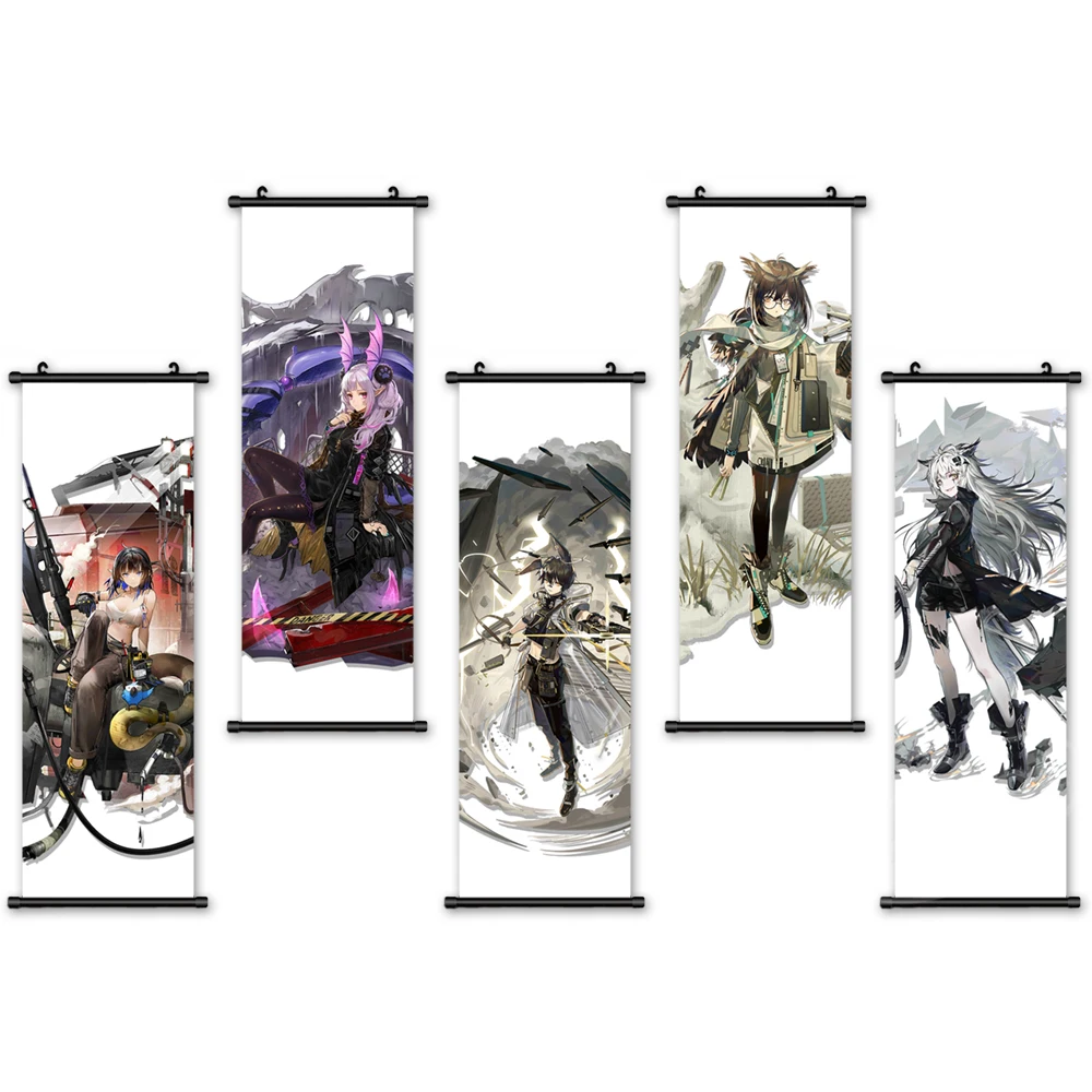 

Wall Artwork Modern Canvas Arknights Pictures Classic Painting Print Character Poster Plastic Hanging Scrolls Home Decoration